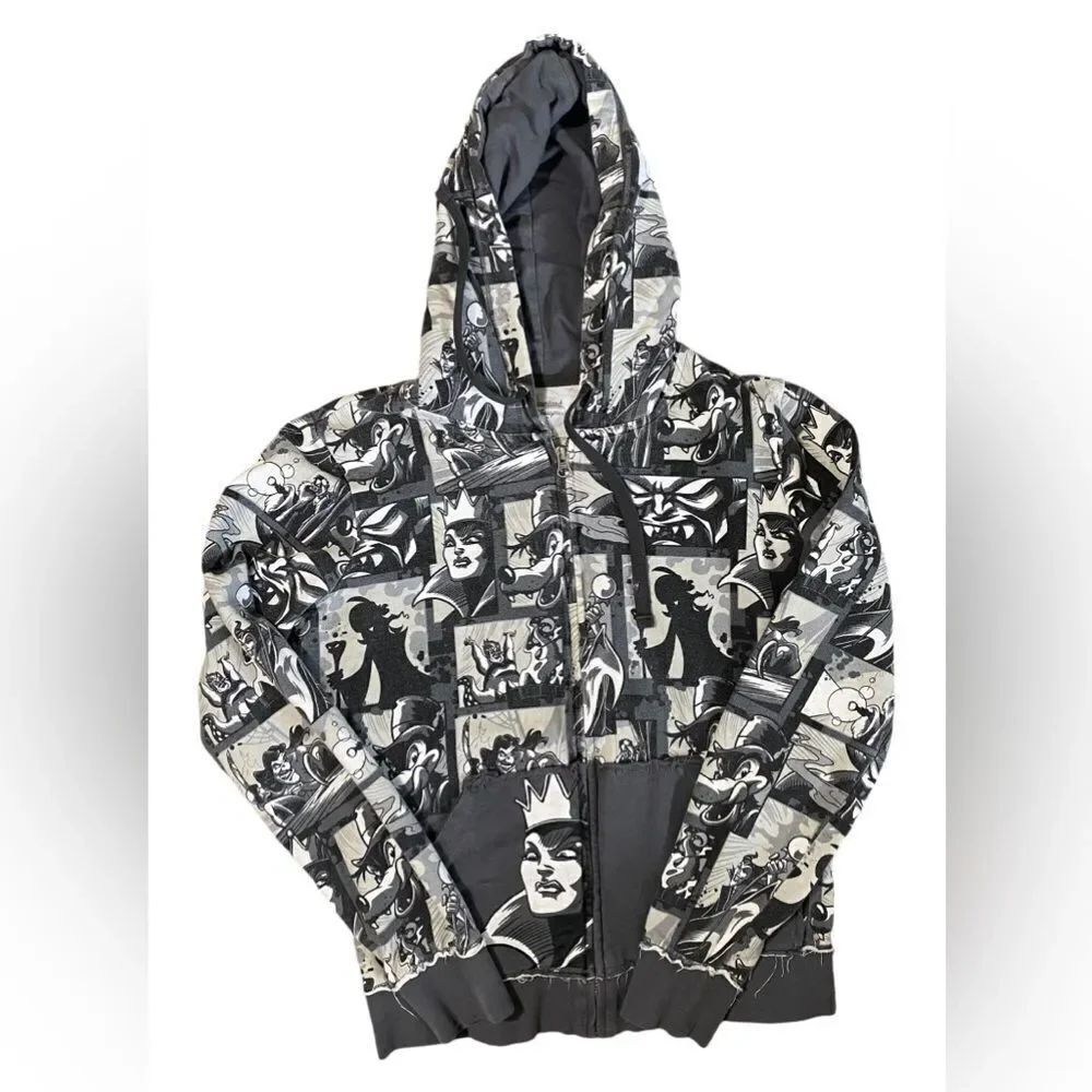 Disney Villains Zip Up Sweatshirt Hoodie Jacket